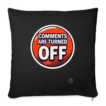 Comments Off on Red Button - Sofa pillowcase 17,3'' x 17,3'' (45 x 45 cm) - black - Front