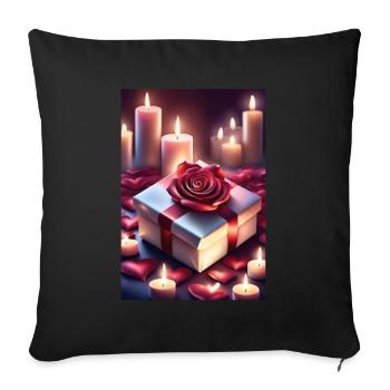 Joli cadeau - Housse de coussin décorative 45 x 45 cm - noir - Devant