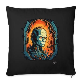 Cyborg Technology Dungeon - Sofa pillowcase 17,3'' x 17,3'' (45 x 45 cm) - black - Front