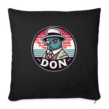 La colombe du Don - Housse de coussin décorative 45 x 45 cm - noir - Devant