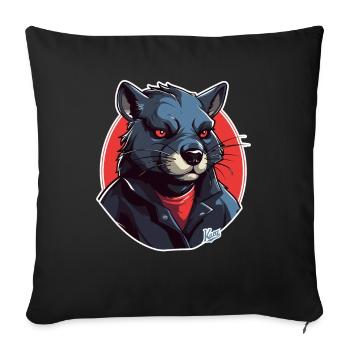 Diable de Tasmanie - Housse de coussin décorative 45 x 45 cm - noir - Devant