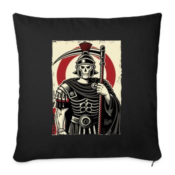 Centurion romain de la Faucheuse - Housse de coussin décorative 45 x 45 cm - noir - Devant