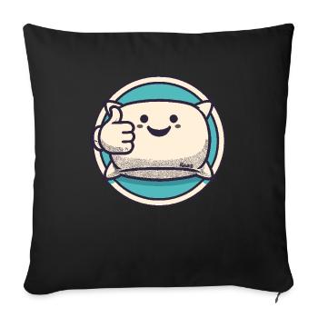 Thumbs Up – Sleep Well Pillow - Sofa pillowcase 17,3'' x 17,3'' (45 x 45 cm) - black - Front