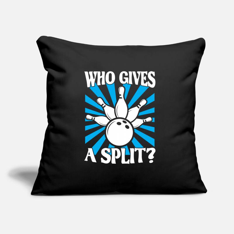 Bowling Spruch Qui donne un Split 2 Housse de coussin décorative 45 x 45 cm