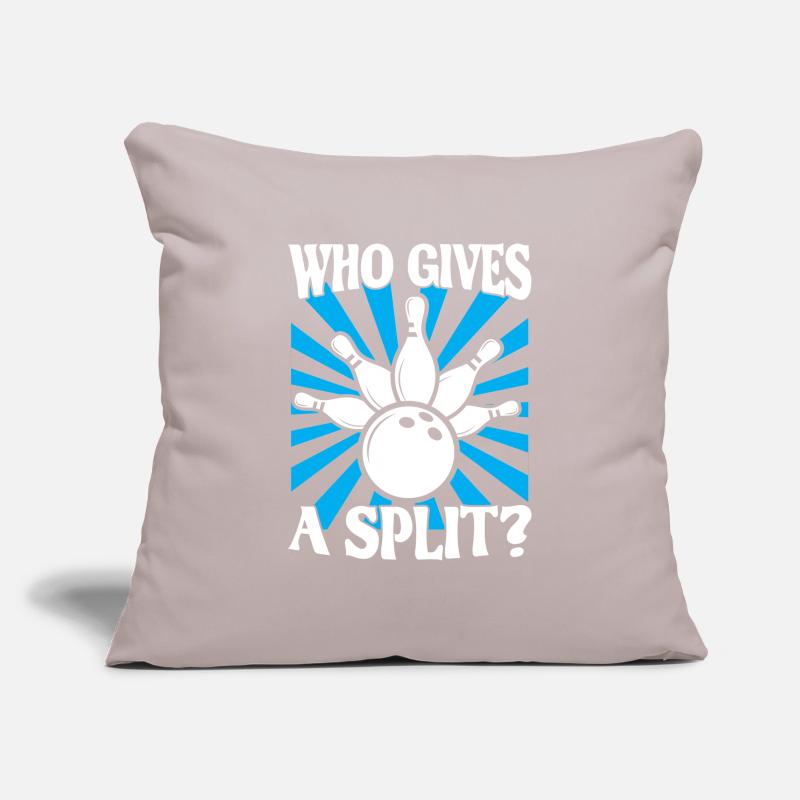 Bowling Spruch Qui donne un Split 2 Housse de coussin décorative 45 x 45 cm