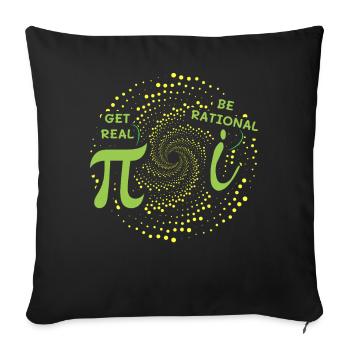 Être réel ou être rationnel - Housse de coussin décorative 45 x 45 cm - noir - Devant