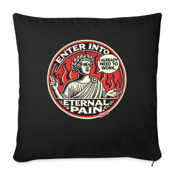 Dante has to toil forever in hell - Sofa pillowcase 17,3'' x 17,3'' (45 x 45 cm) - black - Front