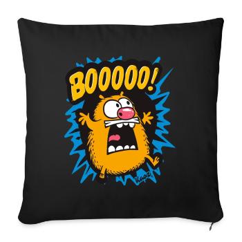 Funny Boo Hamster - Sofa pillowcase 17,3'' x 17,3'' (45 x 45 cm) - black - Front