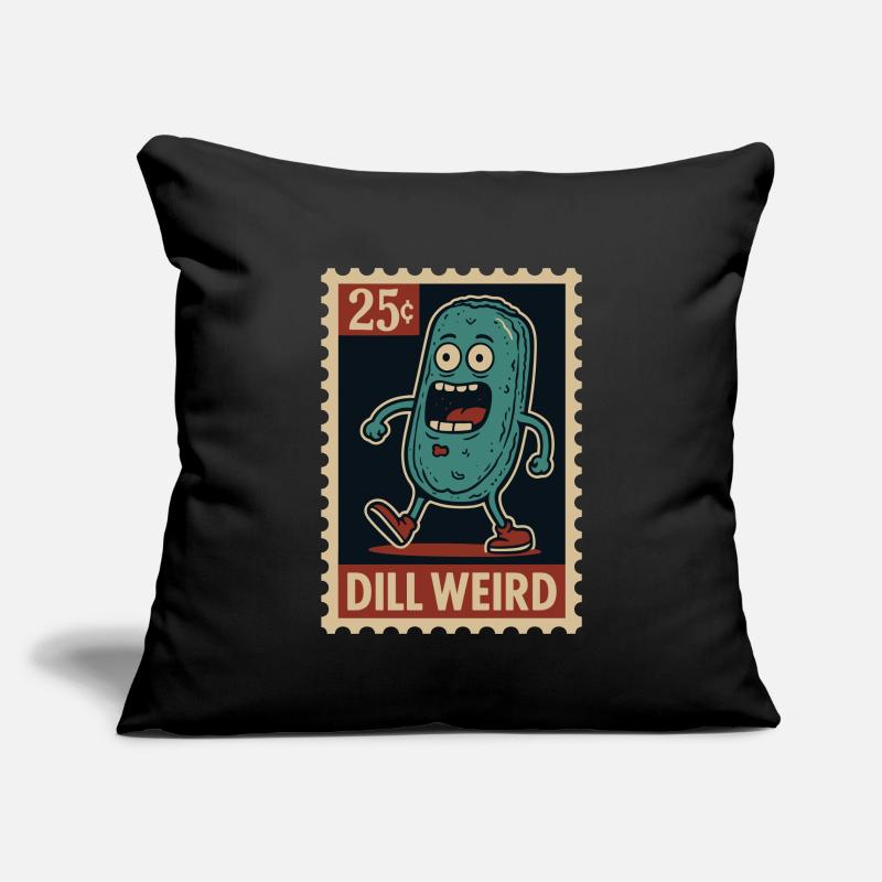 Concombre étrange comme timbre Housse de coussin décorative 45 x 45 cm