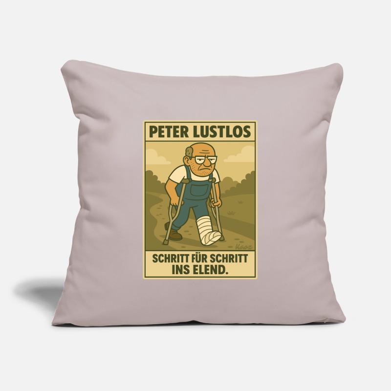 Peter Listless – Pas à pas dans la misère Housse de coussin décorative 45 x 45 cm
