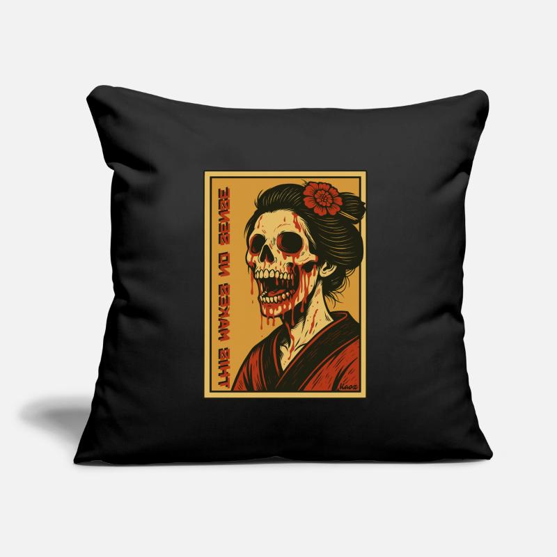 That doesn't make sense: Skeleton Geisha with kimono Sofa pillowcase 17,3'' x 17,3'' (45 x 45 cm)