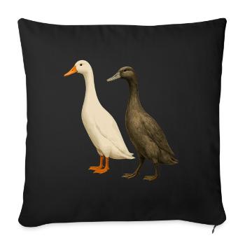 Indian Duck Duck Breeder Duck Breeding Cool - Sofa pillowcase 17,3'' x 17,3'' (45 x 45 cm) - black - Front