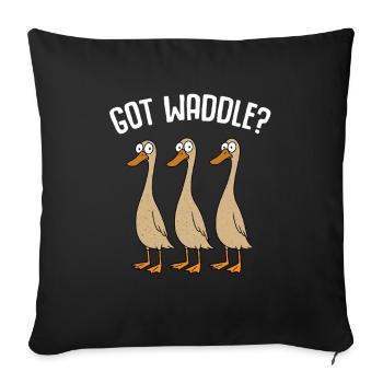 Ducks Duck Mom Duck Dad Duck Breeding Duck Ducks - Sofa pillowcase 17,3'' x 17,3'' (45 x 45 cm) - black - Front