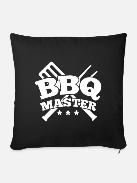 BBQ Meister - Sofakissenbezug 45 x 45 cm - Schwarz