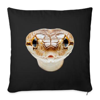 Serpent - Housse de coussin décorative 45 x 45 cm - noir - Devant