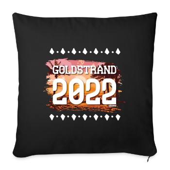 Golden Sands 2022 - Sofa pillowcase 17,3'' x 17,3'' (45 x 45 cm) - black - Front