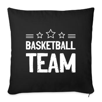 Basketball Team Mannschaft - Sofa pillowcase 17,3'' x 17,3'' (45 x 45 cm) - black - Front