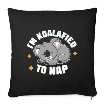 Koala Koala Koala Bear Animal - Sofa pillowcase 17,3'' x 17,3'' (45 x 45 cm) - black - Front