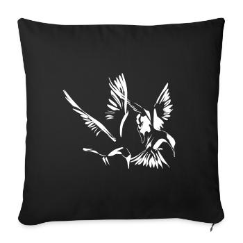 Seagulls and Seagulls - Sofa pillowcase 17,3'' x 17,3'' (45 x 45 cm) - black - Front