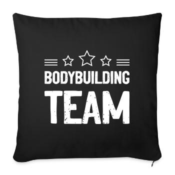 Équipe de musculation - Housse de coussin décorative 45 x 45 cm - noir - Devant