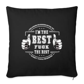 Je suis le meilleur - Housse de coussin décorative 45 x 45 cm - noir - Devant
