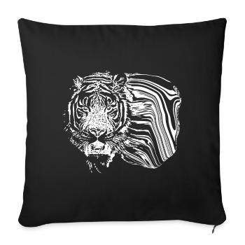 Tiger - Housse de coussin décorative 45 x 45 cm - noir - Devant