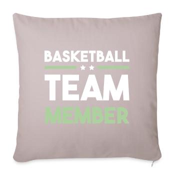 Équipe de basket-ball - Housse de coussin décorative 45 x 45 cm - taupe clair - Devant