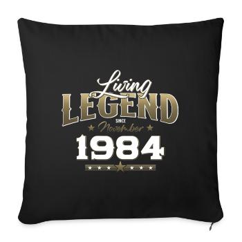 40e anniversaire Légende Novembre 1984 Volume 84 - Housse de coussin décorative 45 x 45 cm - noir - Devant