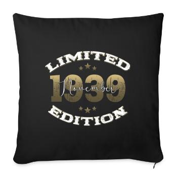 85th Birthday Original November 1939 Volume 39 - Sofa pillowcase 17,3'' x 17,3'' (45 x 45 cm) - black - Front