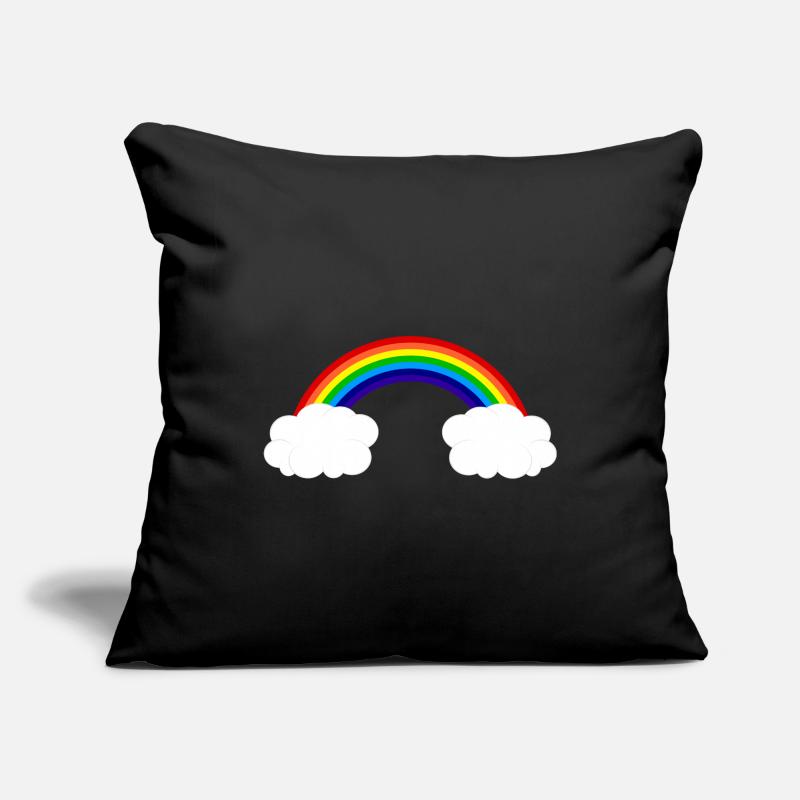 rainbow clouds Sofa pillowcase 17,3'' x 17,3'' (45 x 45 cm)