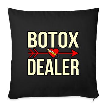 Botox - Sofakissenbezug 45 x 45 cm - Schwarz - Vorne