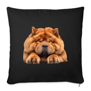 Chow Chow - Sofa pillowcase 17,3'' x 17,3'' (45 x 45 cm) - black - Front