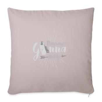 Amoureux des chevaux Sarcasme Les opposants vont à Nay Horse - Housse de coussin décorative 45 x 45 cm - taupe clair - Devant