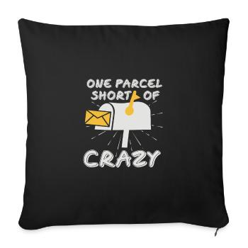 Sarcastique Un colis à court d’un cadeau sarcastique fou - Housse de coussin décorative 45 x 45 cm - noir - Devant