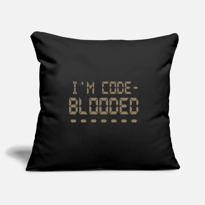 Programmation informatique Je suis programmeur Code Blooded Housse de coussin décorative 45 x 45 cm