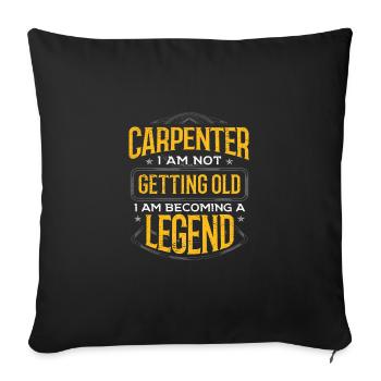 Carpenter ne vieillit pas Devenir une légende - Housse de coussin décorative 45 x 45 cm - noir - Devant