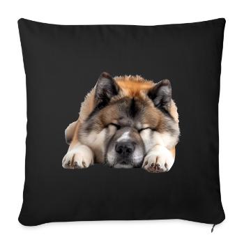 Akita - Housse de coussin décorative 45 x 45 cm - noir - Devant