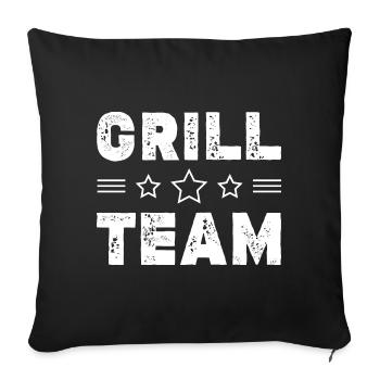 Grill Team - Sofa pillowcase 17,3'' x 17,3'' (45 x 45 cm) - black - Front
