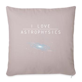 J’aime l’astrophysique - Housse de coussin décorative 45 x 45 cm - taupe clair - Devant