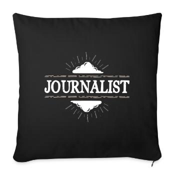 Journalist Beruf - Sofakissenbezug 45 x 45 cm - Schwarz - Vorne