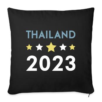 Thailand 2023 Krona - Sofa pillowcase 17,3'' x 17,3'' (45 x 45 cm) - black - Front