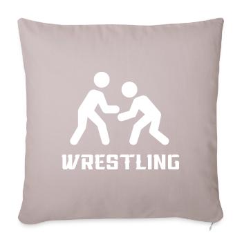 Wrestling - Sofa pillowcase 17,3'' x 17,3'' (45 x 45 cm) - light taupe - Front