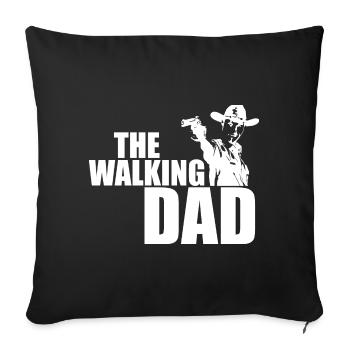 THE WALKING DAD - Sofakissenbezug 45 x 45 cm - Schwarz - Vorne