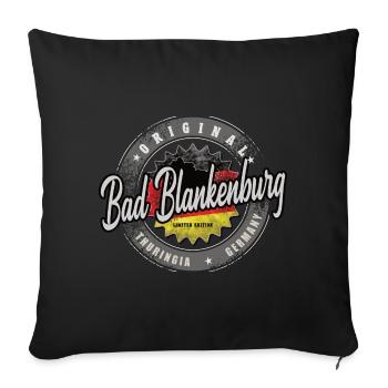 Allemagne d’origine Thuringe Bad Blankenburg - Housse de coussin décorative 45 x 45 cm - noir - Devant