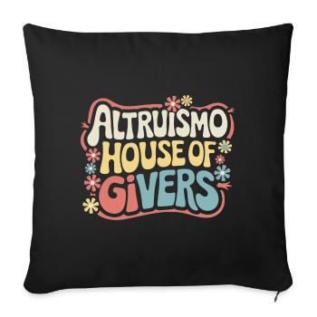 Altruismo Selfless Giving Giving School Spirit - Sofa pillowcase 17,3'' x 17,3'' (45 x 45 cm) - black - Front