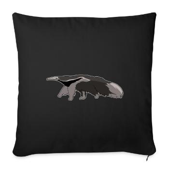 Ameisenbär Urwald comic kawaii Geschenkidee - Sofakissenbezug 45 x 45 cm - Schwarz - Vorne