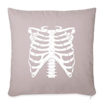 Skeleton Thorax Halloween Costume - Sofa pillowcase 17,3'' x 17,3'' (45 x 45 cm) - light taupe - Front