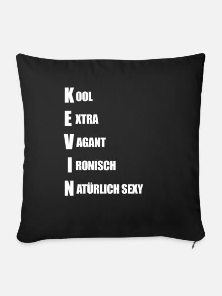 Kevin - Sofa pillowcase 17,3'' x 17,3'' (45 x 45 cm) - black