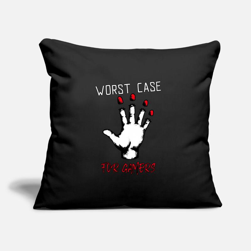 Worst case for gamers - the worst thing gambling Sofa pillowcase 17,3'' x 17,3'' (45 x 45 cm)