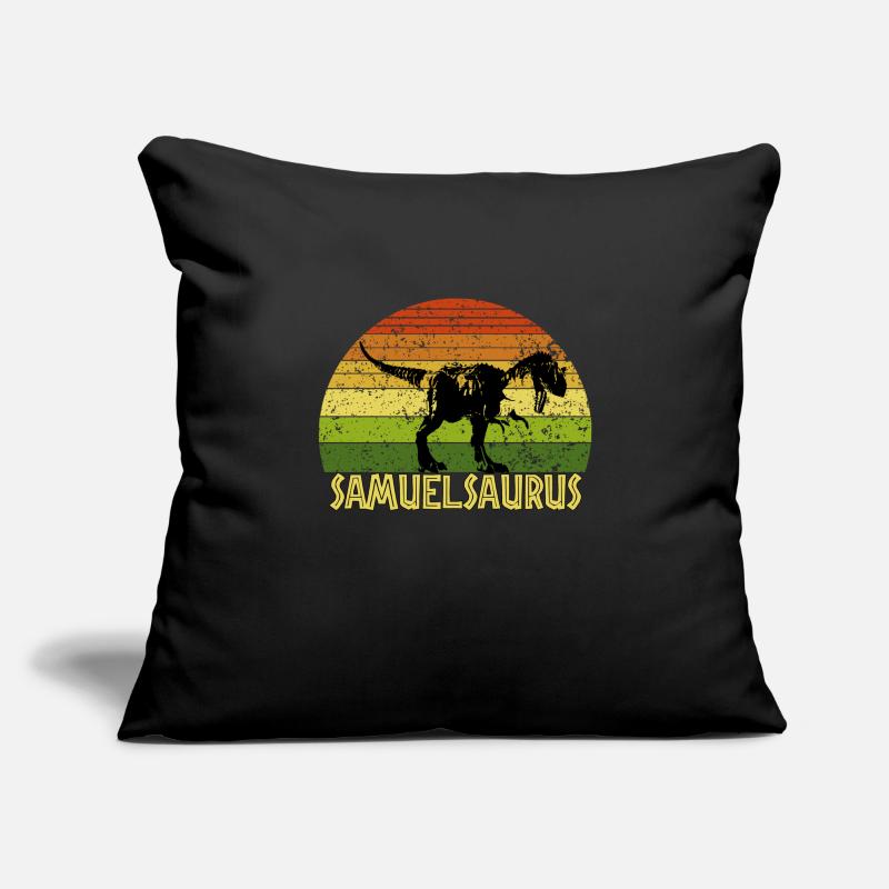 Samuelsaurus Samuel saurus dinosaure Housse de coussin décorative 45 x 45 cm